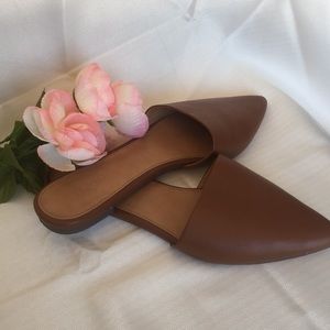 Slightly worn j. Crew Harper mules